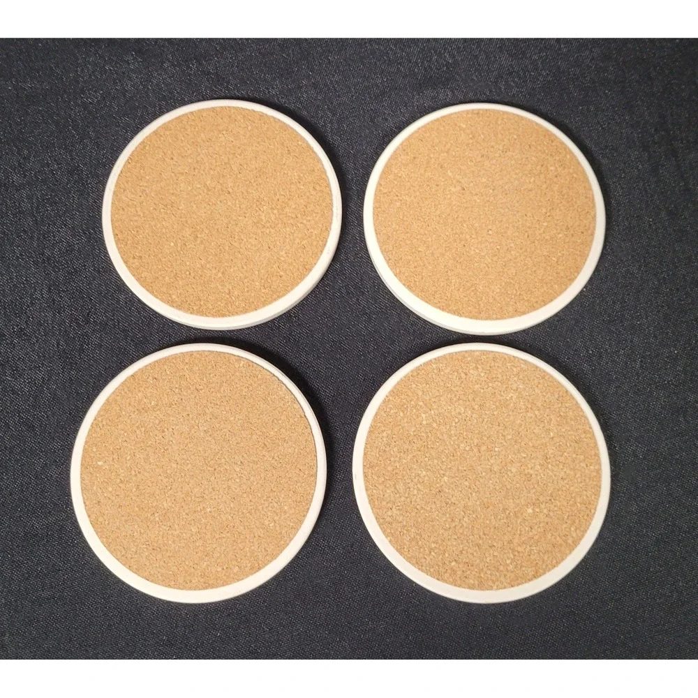 American Expedition Wildlife Stone Wolf Coasters Set of 4 Timber / Gray Wolf